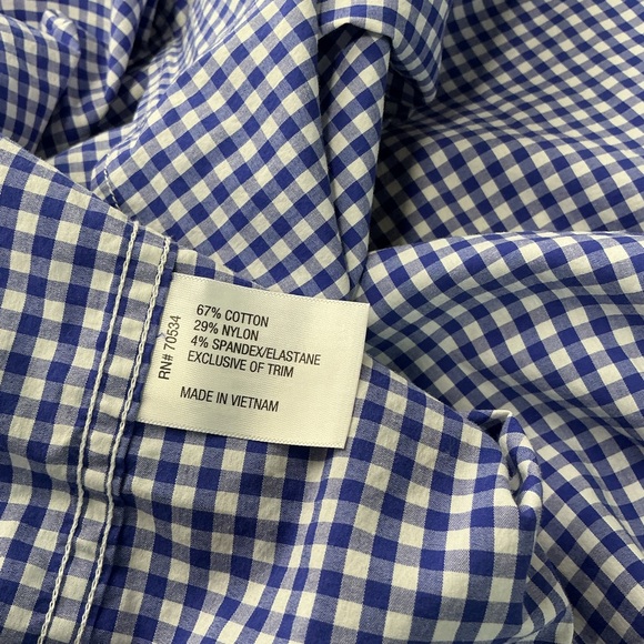 Orvis Men's Active Fit Long Sleeve Button Front Shirt Blue Check Size XXL - Picture 7 of 11